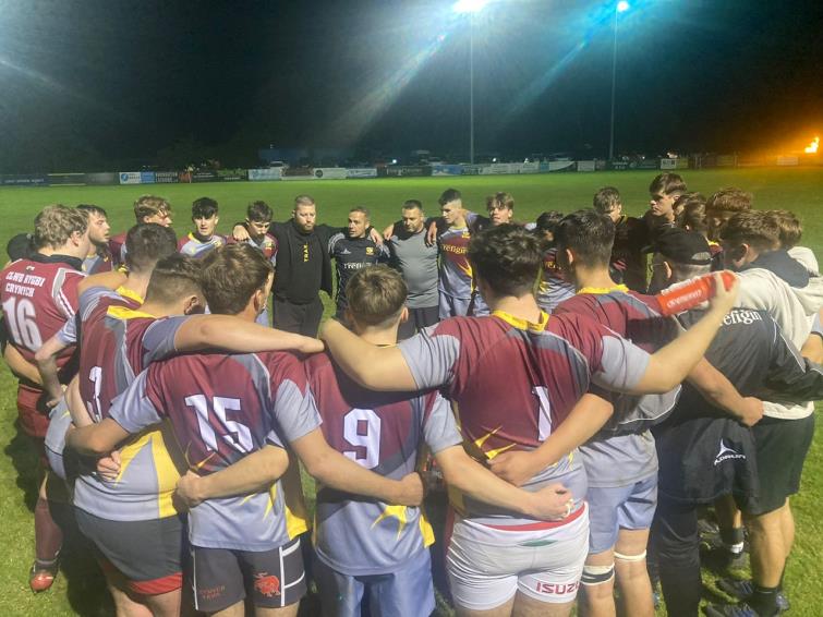 Crymych Youth gather for a team talk